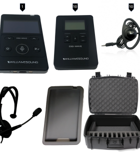 DWS TGS 10 400 ALK Wireless Tour Guide system with case