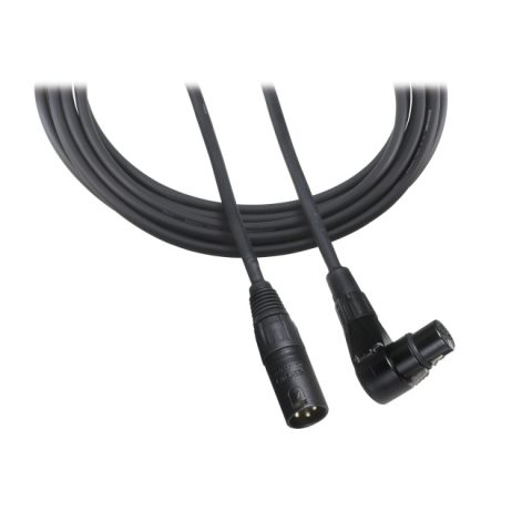 at8314 series xlr cable with right angle female and straight male connectors